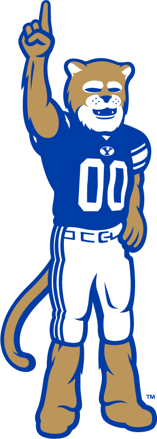 Brigham Young Cougars 2016-Pres Mascot Logo v2 diy iron on heat transfer